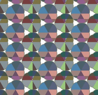 Soyut geometrik dikişsiz desen. Duvar kağıtları, arkaplanlar, yüzey dokuları için vektör çizimi 