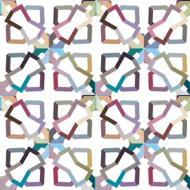 geometrik şekil tasarımlı kusursuz desen