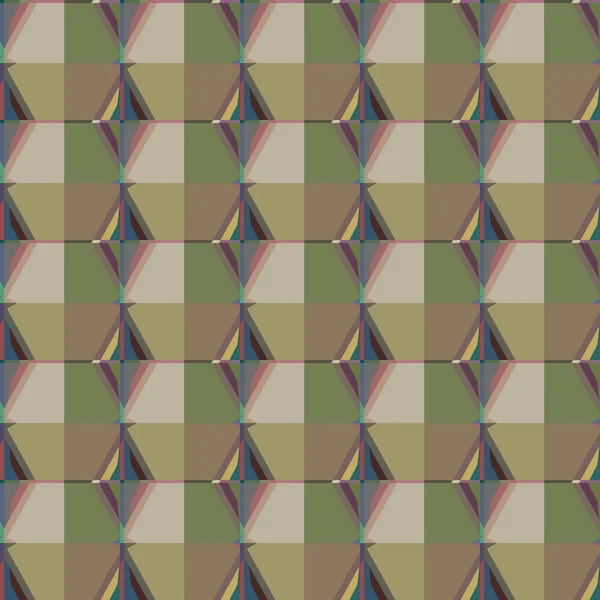 Naadloos Patroon Met Abstracte Geometrische Vormen — Stockvector