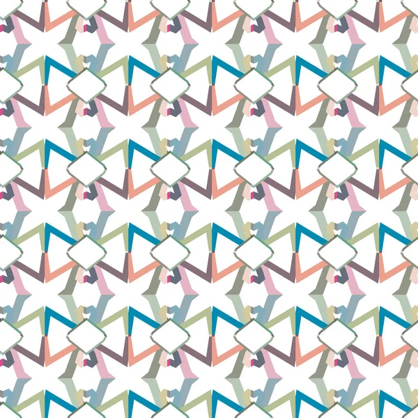 Abstrakt Geometriskt Sömlöst Mönster Vektor Illustration För Tapeter Bakgrunder Ytstrukturer — Stock vektor