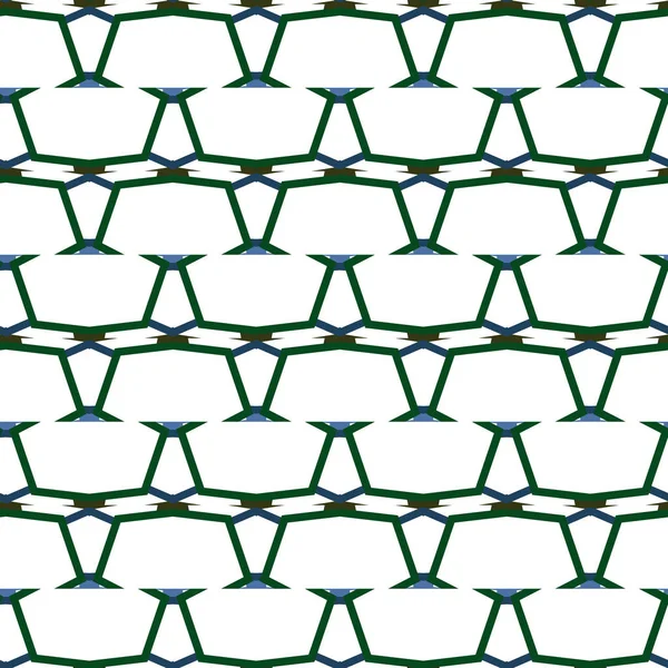 Векторный Бесшовный Рисунок Различными Геометрическими Формами — стоковый вектор