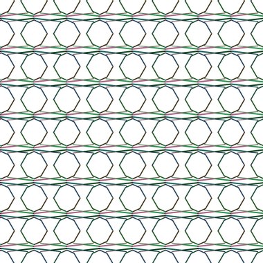 farklı geometrik şekillere sahip soyut, pürüzsüz desensiz vektör çizimi