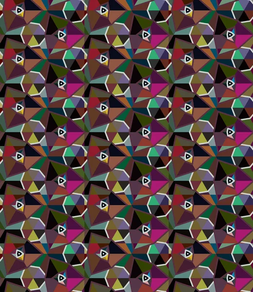 Tileable Background Geometric Elements Fabric Design — Stock vektor