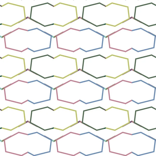Renkli Şekilli Soyut Geometrik Desen — Stok Vektör