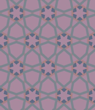 farklı geometrik şekillere sahip soyut, pürüzsüz desensiz vektör çizimi