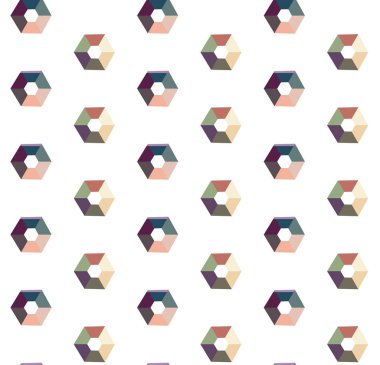 Soyut geometrik şekilli kusursuz desen