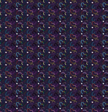 Modern geometrik vektör tasarımı, kusursuz desen çizimi