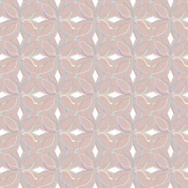 farklı geometrik şekillere sahip soyut, pürüzsüz desensiz vektör çizimi