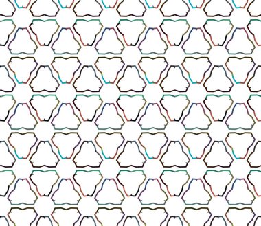 geometrik şekil tasarımlı kusursuz desen