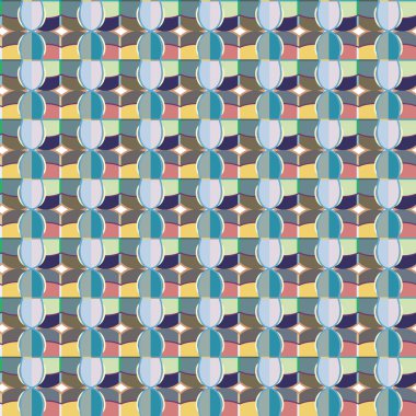 Soyut geometrik dikişsiz desen. Duvar kağıtları, arkaplanlar, yüzey dokuları için vektör çizimi 