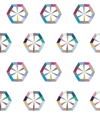 geometrik şekil tasarımlı kusursuz desen
