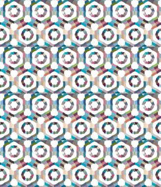 geometrik şekil tasarımlı kusursuz desen