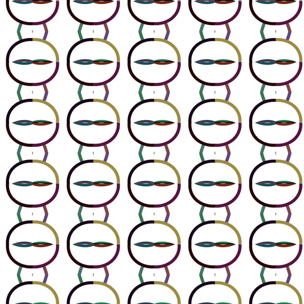 Naadloos Patroon Met Geometrische Vorm — Stockvector