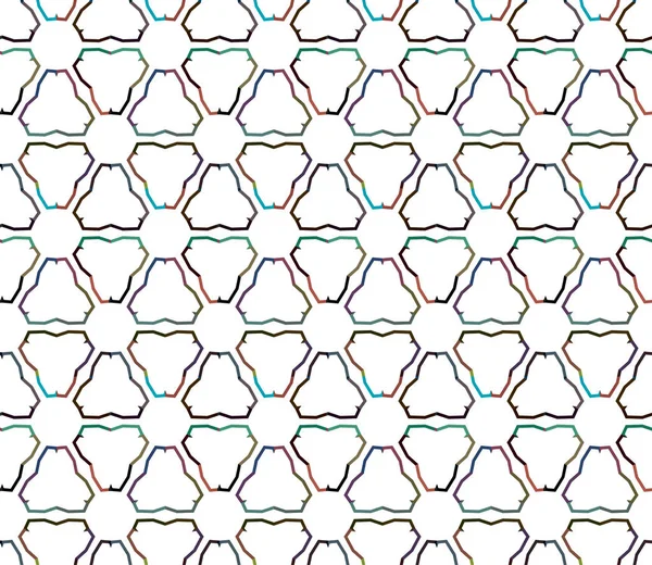 Geometrik Şekil Tasarımlı Kusursuz Desen — Stok Vektör