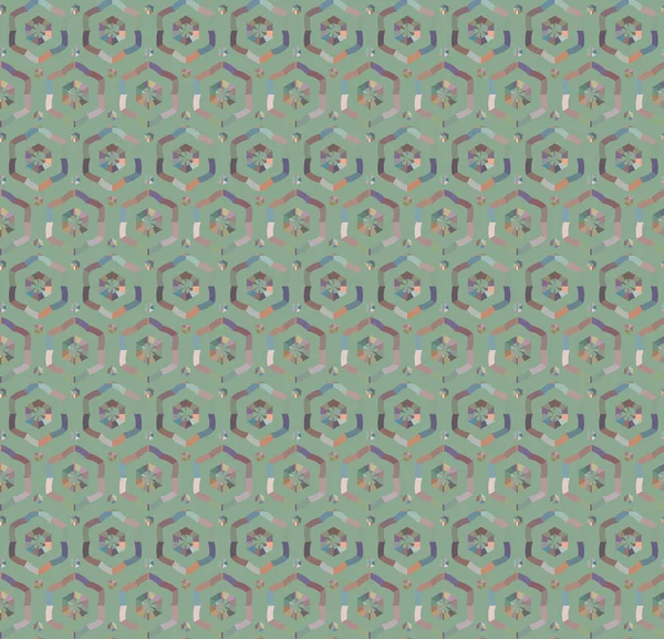 Renkli şekilli soyut geometrik desen