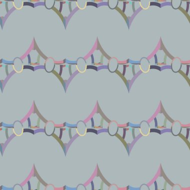 Geometrik süslemeli vektör deseni. Kusursuz tasarım