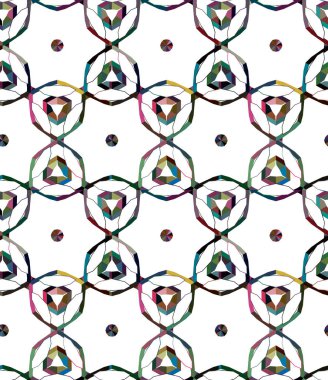 Soyut geometrik şablonun vektör çizimi