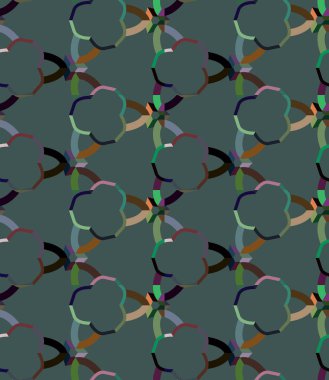 Soyut geometrik dikişsiz desen. Duvar kağıtları, arkaplan, yüzey dokuları için vektör çizimi 