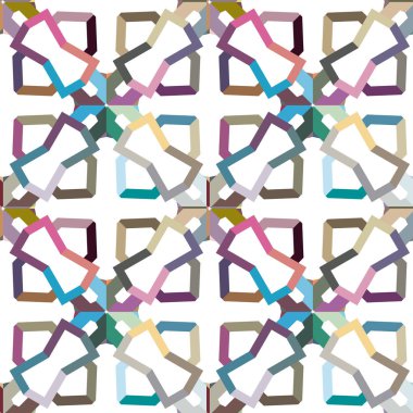 geometrik şekil tasarımlı kusursuz desen