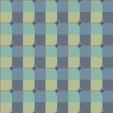 farklı geometrik şekillere sahip soyut, pürüzsüz desensiz vektör çizimi