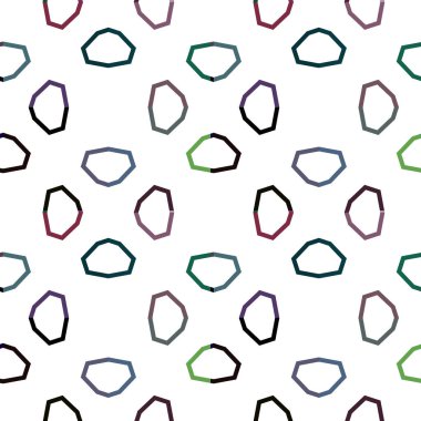 Modern geometrik vektör tasarımı, kusursuz desen çizimi