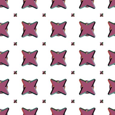 geometrik elementlerle kusursuz arkaplan, vektör illüstrasyonu 