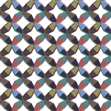 geometrik şekil tasarımlı kusursuz desen