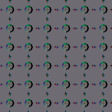 Geometrik süslemeli vektör deseni. Kusursuz tasarım dokusu.