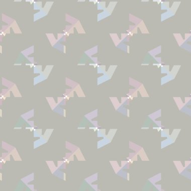 Soyut geometrik dikişsiz desen. Duvar kağıtları, arkaplan, yüzey dokuları için vektör çizimi 