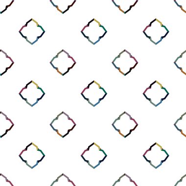 Geometrik süslemeli vektör deseni. Kusursuz tasarım dokusu.