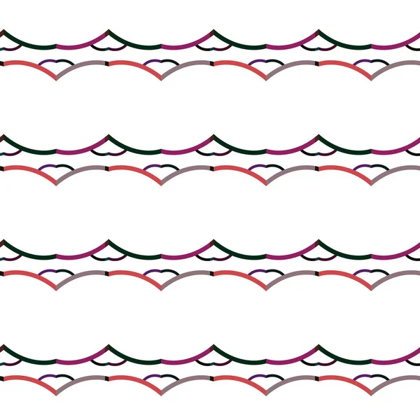 Motif Sans Couture Avec Des Formes Géométriques — Image vectorielle