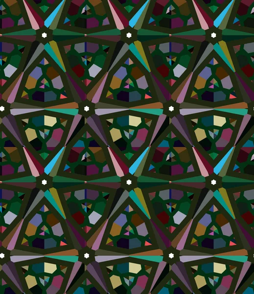 Patrón Vectorial Ornamental Geométrico Textura Diseño Sin Costuras — Archivo Imágenes Vectoriales