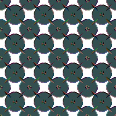 Geometrik süslemeli vektör deseni. Kusursuz tasarım dokusu.