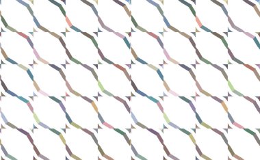 farklı geometrik şekillere sahip soyut, pürüzsüz desensiz vektör çizimi