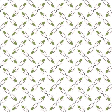 Geometrik süslemeli vektör deseni. Kusursuz tasarım dokusu.