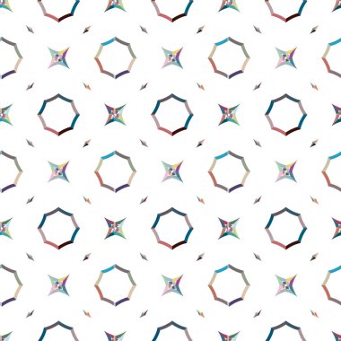 geometrik şekil tasarımlı kusursuz desen