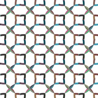 Soyut geometrik şekilli kusursuz desen