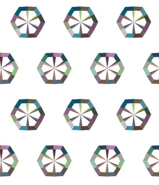 geometrik şekil tasarımlı kusursuz desen