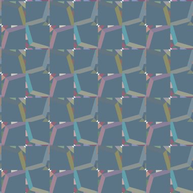 farklı geometrik şekillere sahip soyut, pürüzsüz desensiz vektör çizimi