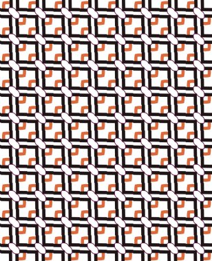 farklı geometrik şekillere sahip soyut, pürüzsüz desensiz vektör çizimi