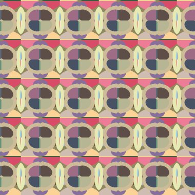 Modern geometrik vektör tasarımı, kusursuz desen çizimi