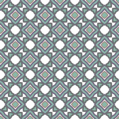 farklı geometrik şekillere sahip soyut, pürüzsüz desensiz vektör çizimi