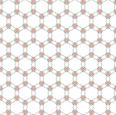 Modern geometrik vektör tasarımı, kusursuz desen çizimi