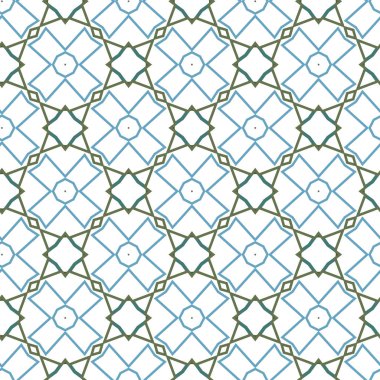 Geometrik süslemeli vektör deseni. Kusursuz tasarım dokusu.