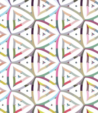 Geometrik süslemeli vektör deseni. Kusursuz tasarım dokusu.