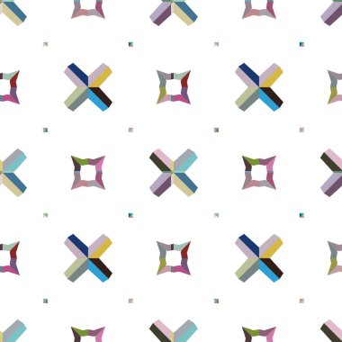 geometrik şekil tasarımlı kusursuz desen