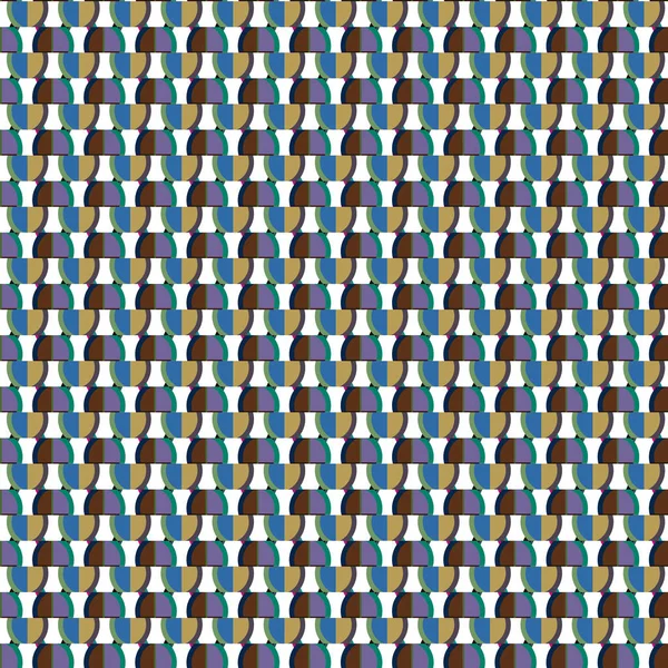 Naadloos Patroon Van Het Schaakbord Donkerblauw Lichtblauw Abstractie — Stockvector