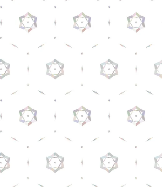 Бесшовный Рисунок Абстрактными Геометрическими Фигурами — стоковый вектор