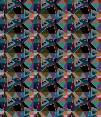 geometrik şekil tasarımlı kusursuz desen