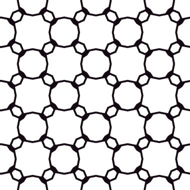 Geometrik süslemeli vektör deseni. Kusursuz tasarım dokusu.